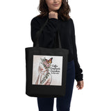 For the Office Queen – Eco Tote with Sass - Black - Tote Bags