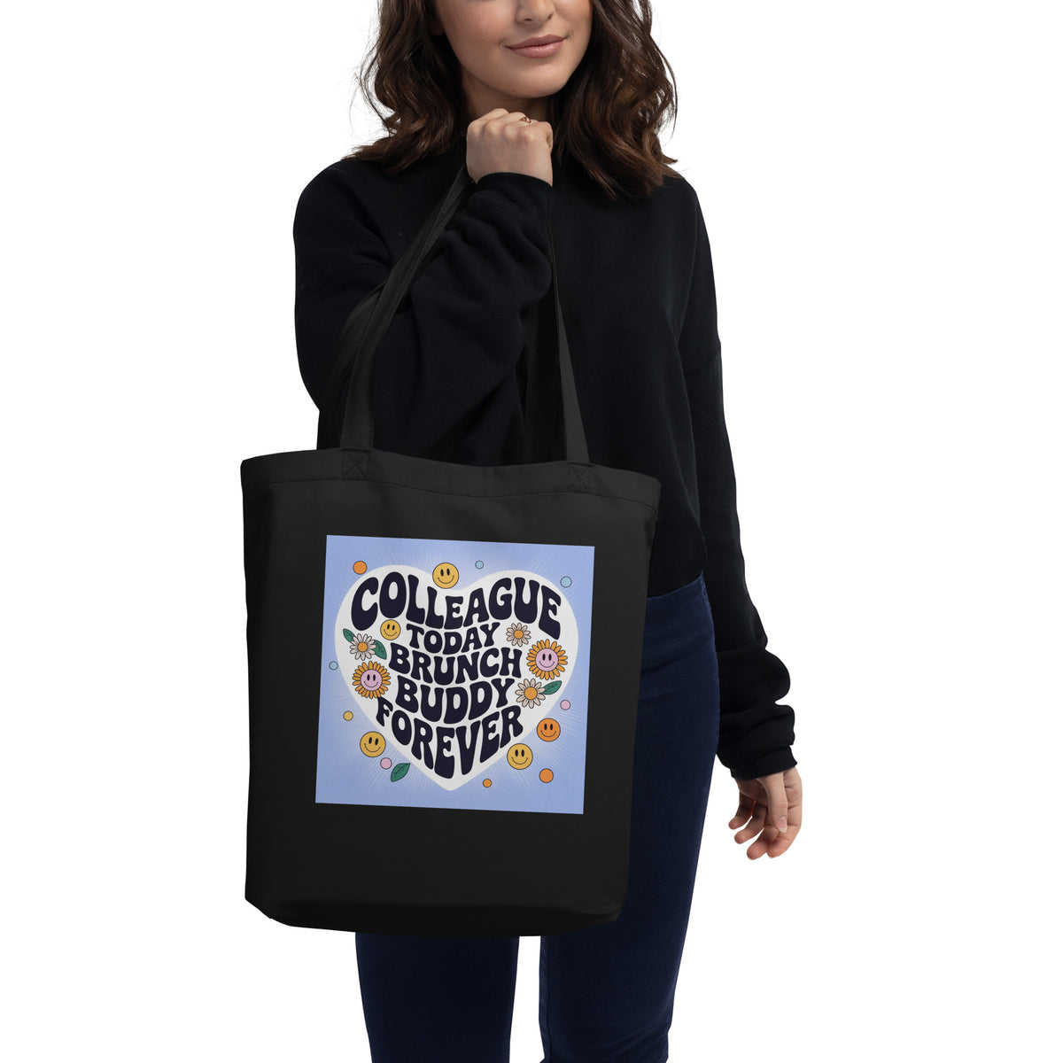 Brunch Buddy Forever – Eco Tote Gift Bag - Black - Tote Bags
