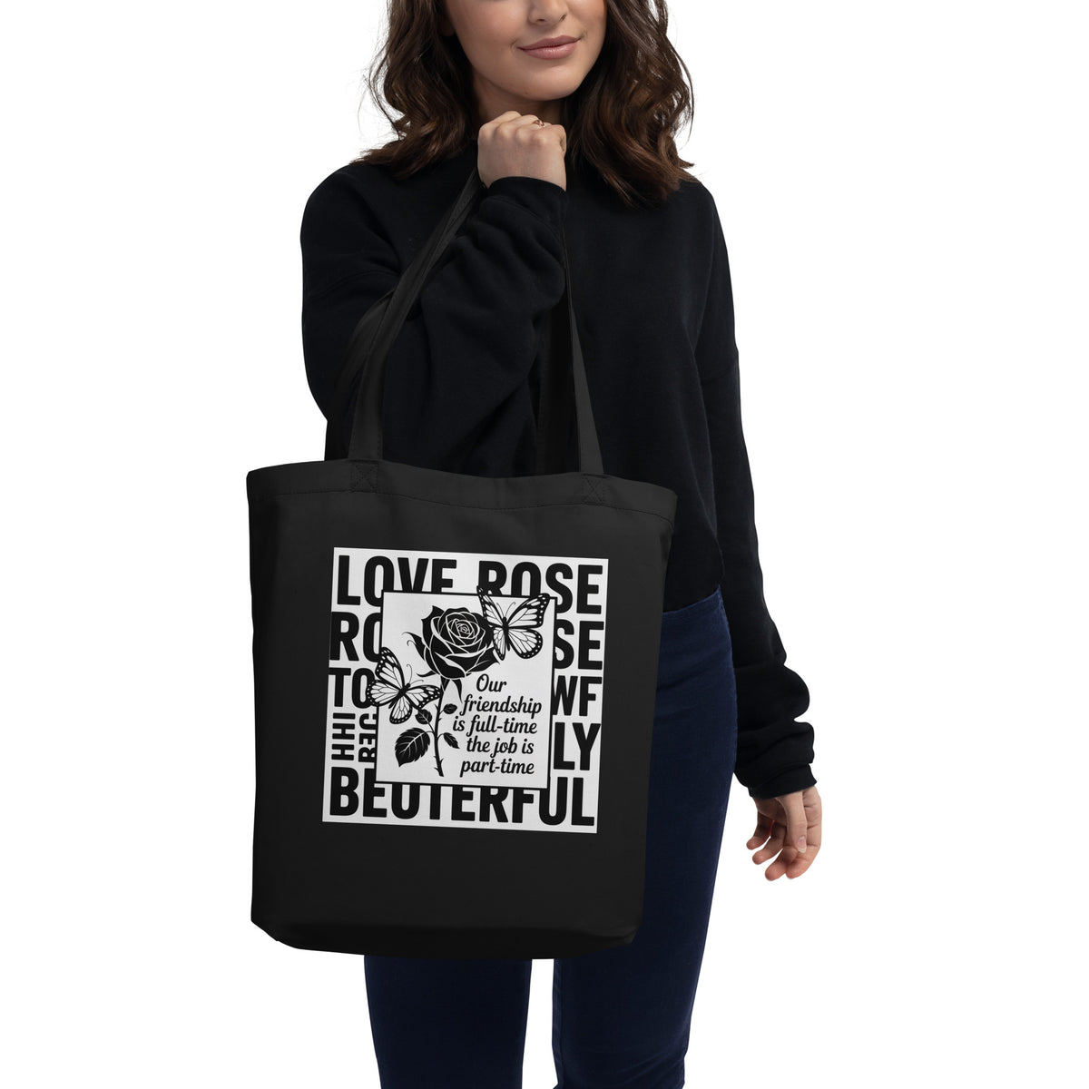Work Bestie Forever – Eco Tote for Her - - Tote Bags