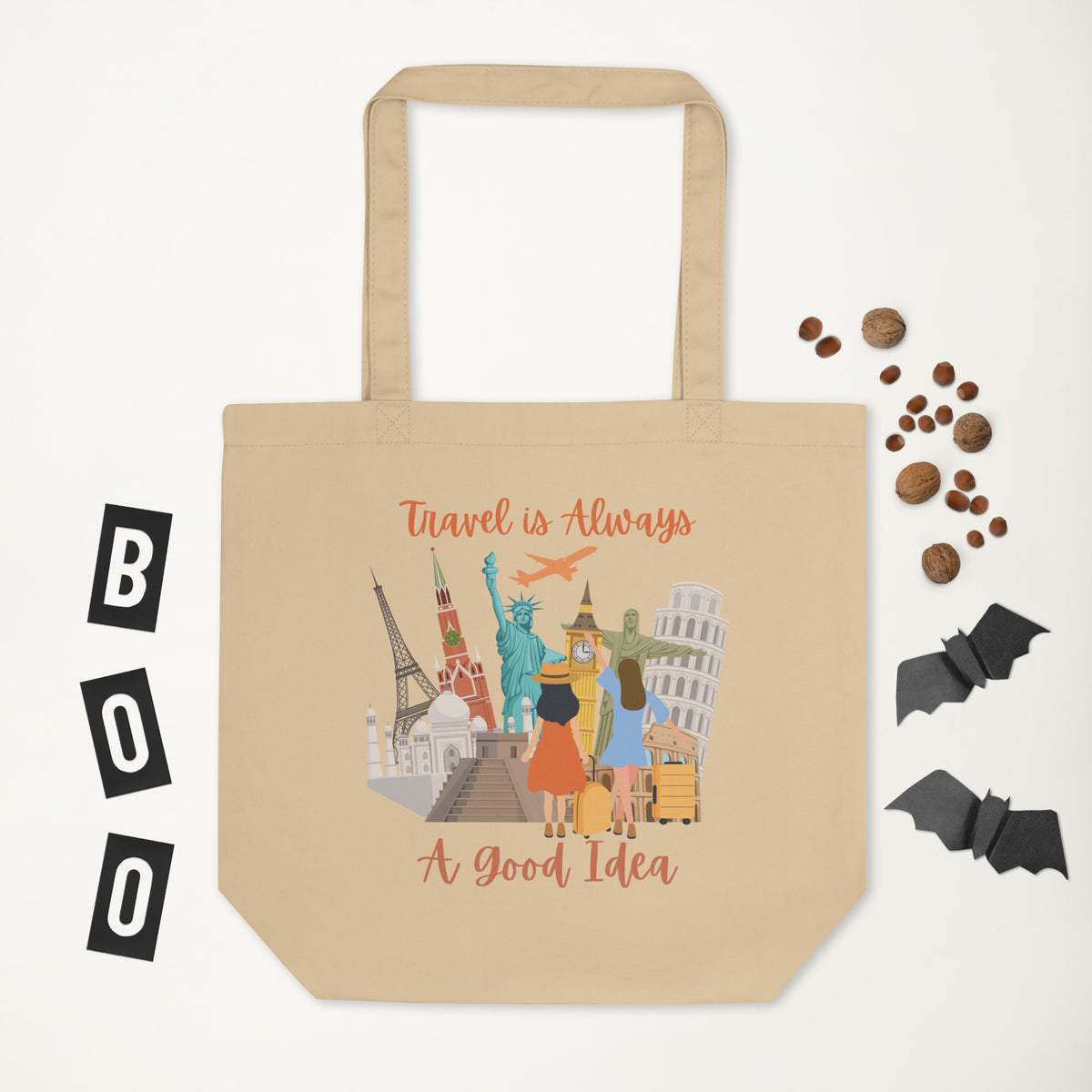 Journey Inspiration - Travel is Calling - - Tote Bags