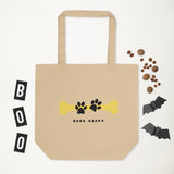 Paw Prints Path - Organic Cotton Carryall - - Tote Bags