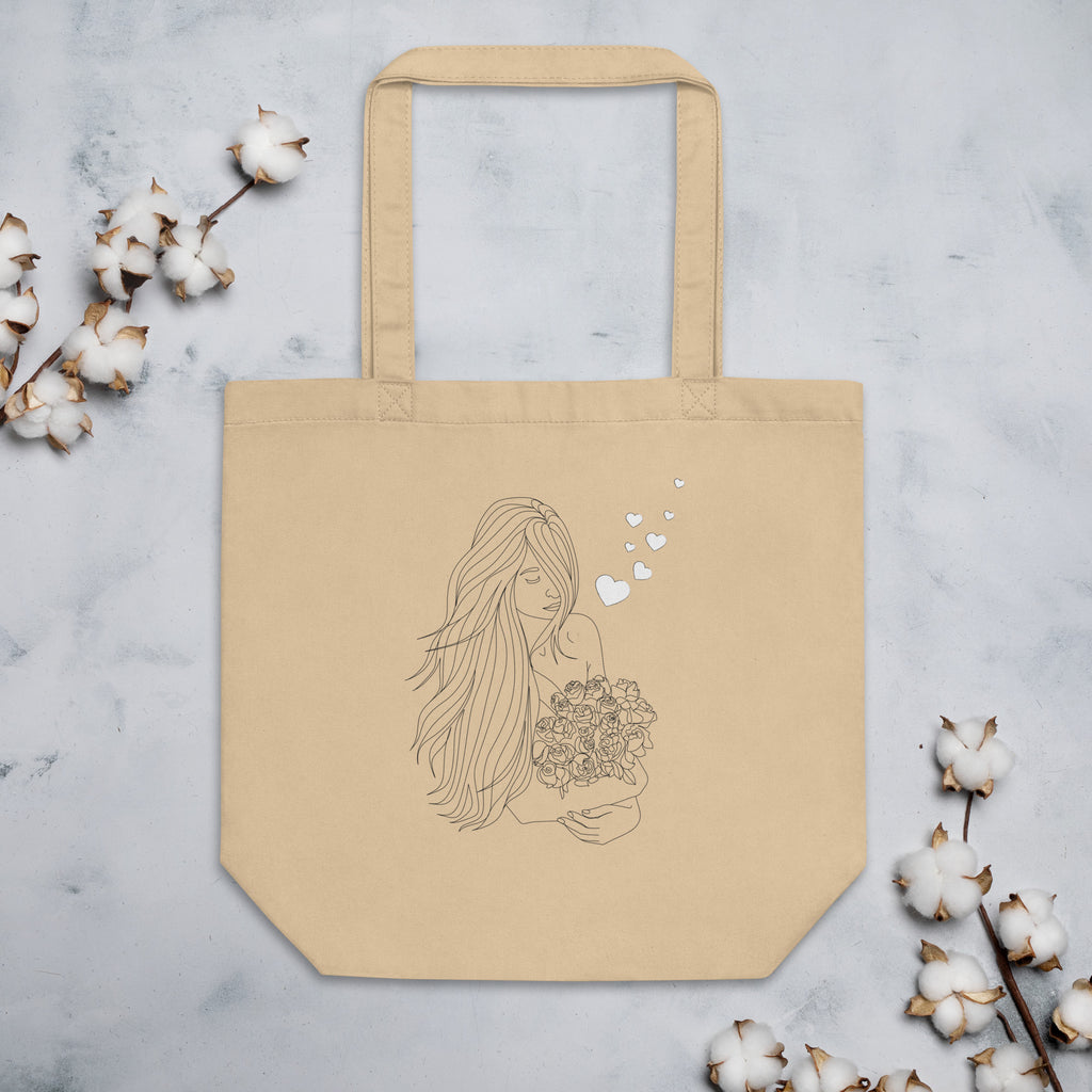 Whispering Hearts Eco Tote Bag - - Tote Bags