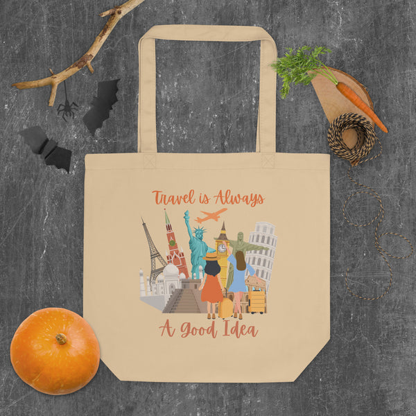 Journey Inspiration - Travel is Calling - Oyster - Tote Bags