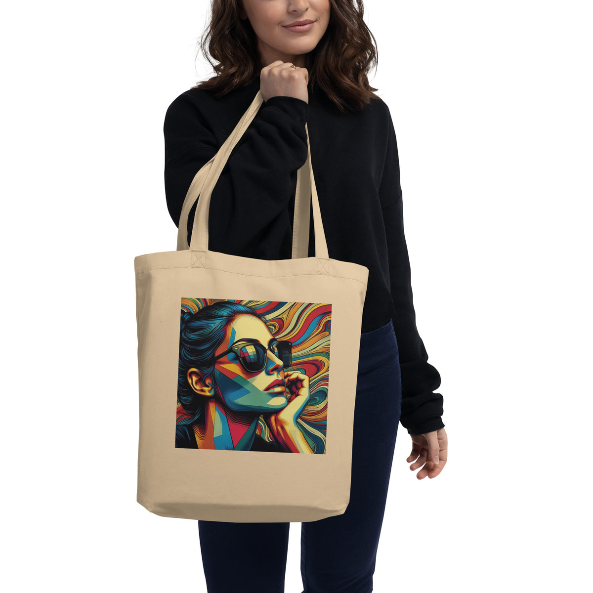 Colorful Reflections - Mosaic Art Tote Bag - - Tote Bags