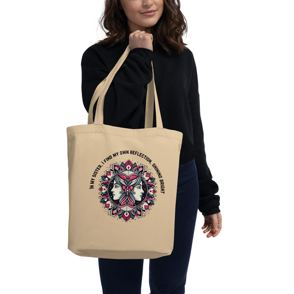 Symmetry and Soul - Artistic Floral Tote Bag - Default Title - Tote Bags