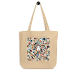 Abstract Serenity - Unique Art Tote for the Creative Soul - Oyster - Tote Bags