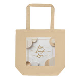 Timeless Elegance - Live, Laugh, Love Cotton Tote - Default Title - Tote Bags