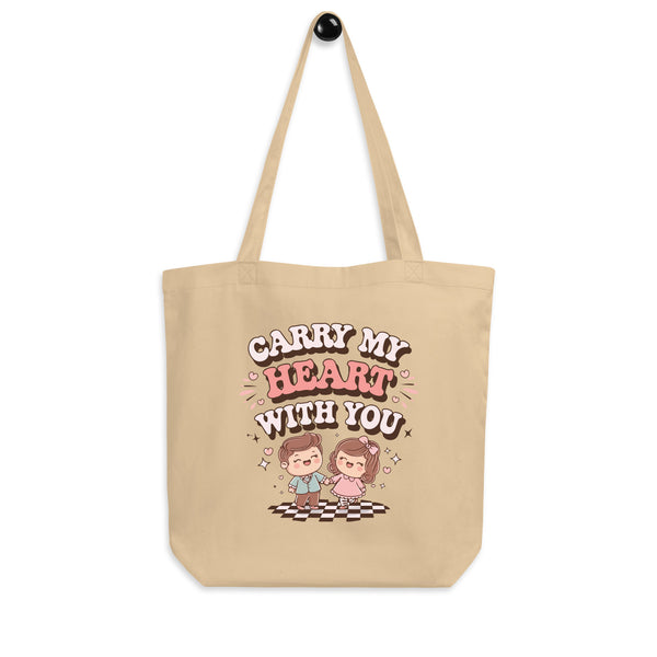 A Thoughtful Gift for Her – Carry My Heart With You Tote Bag - - Tote Bags