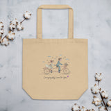 Romantic Tandem Bicycle Design Tote – A Perfect Gift for Her - - Tote Bags