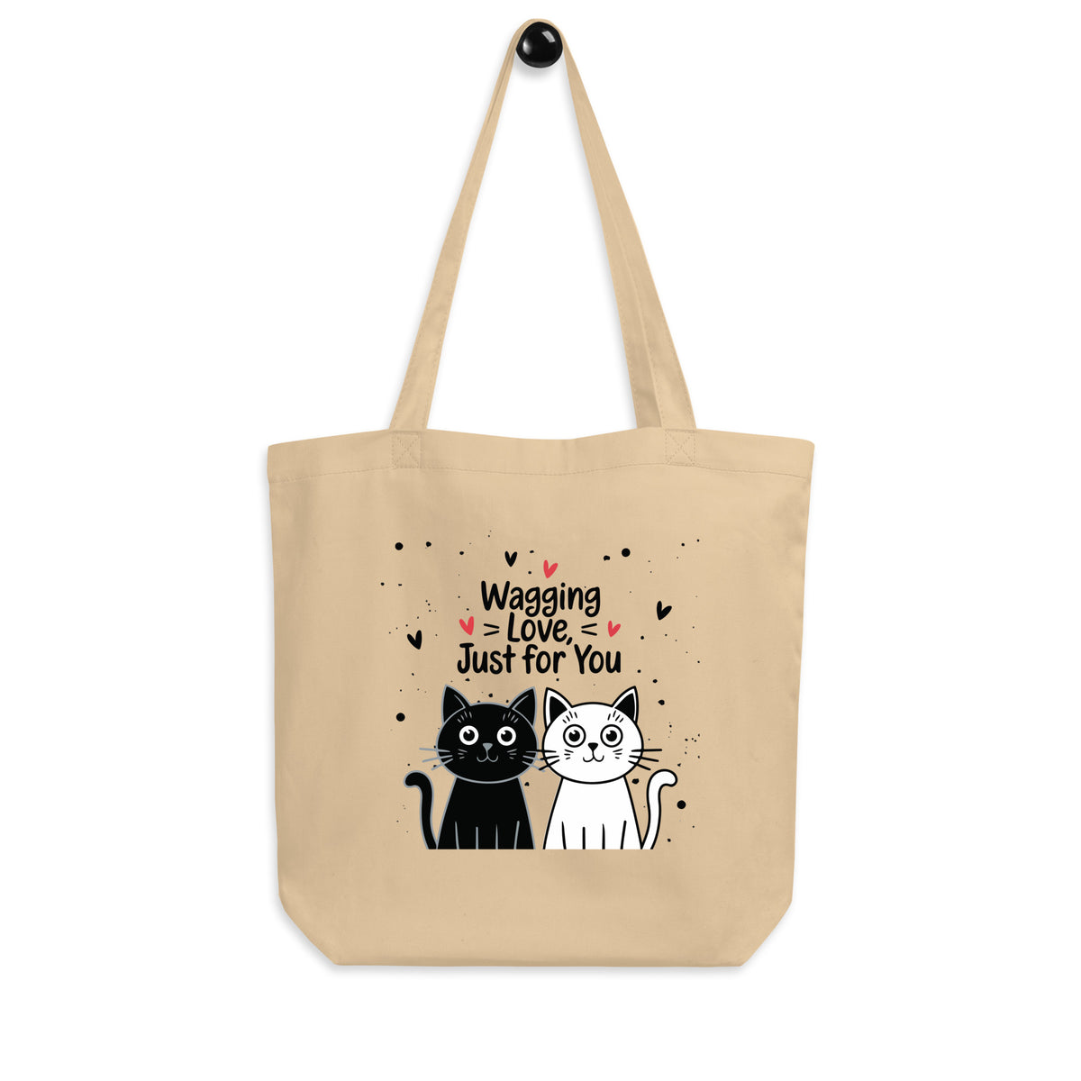 Eco-Friendly Tote Bag for Pet Lovers – Wagging Love Edition - - Tote Bags