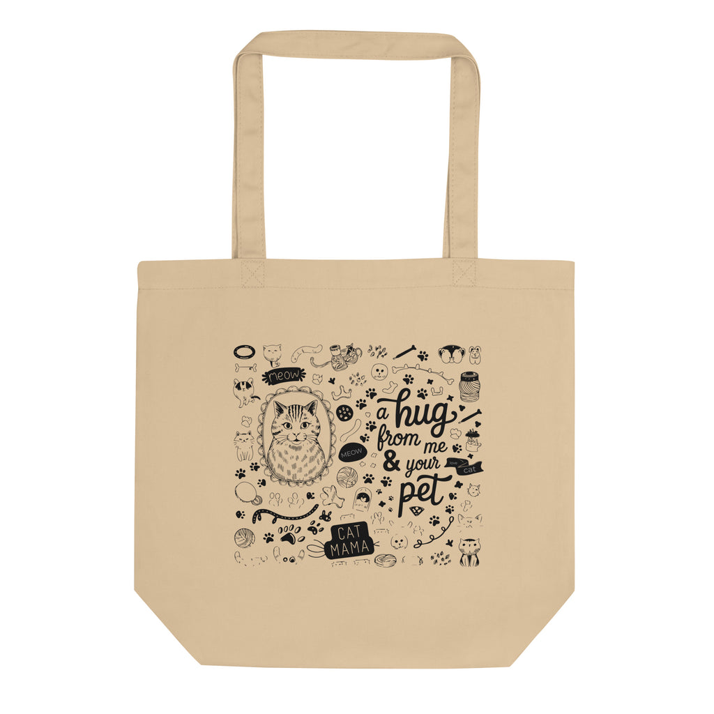 For the Pet Lover’s Heart - MEOW Eco Tote Bag by Econscious - Default Title - Tote Bags