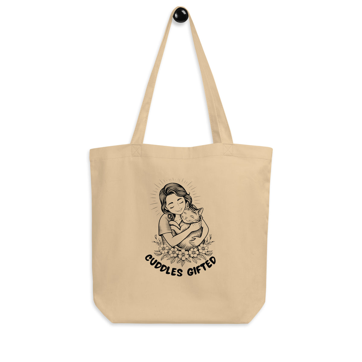 Eco-Friendly Tote for Pet Lovers – Cuddles Gifted Design - - Tote Bags