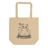 Whimsical Cat Lover’s Tote – For You & Whiskers - Default Title - Tote Bags