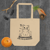 Whimsical Cat Lover’s Tote – For You & Whiskers - - Tote Bags