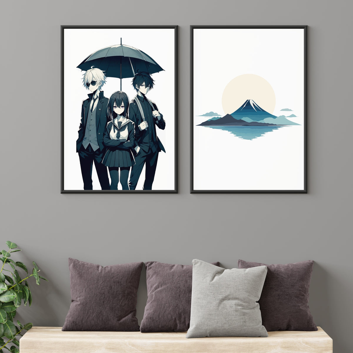 Under the Umbrella of Calm - 24x36 - Framed Posters