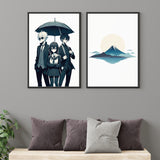 Under the Umbrella of Calm - 24x36 - Framed Posters