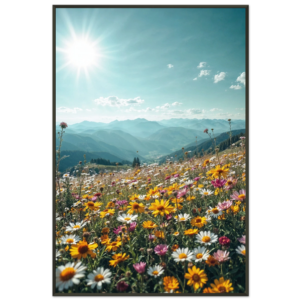 Summer Meadow Poster Gift for Nature Lovers - - Metal Framed Posters