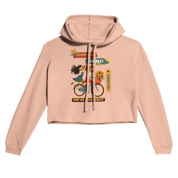 Sisters, Sunshine & Sunflowers – Cherish the Bond - Peach - Hoodies