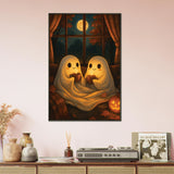 Gift Cozy Halloween – Cozy Ghosts Metal Framed Poster - - Metal Framed Posters
