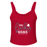 ONE Lucky MAMA - Wear Your Gratitude with Pride - solid red blend - Print Material