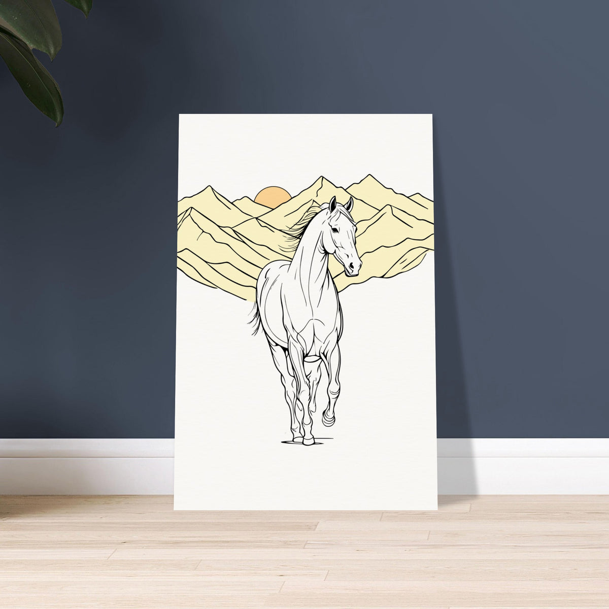 Majestic Freedom - Horse in Mountainous Landscape - 60x90 cm 24x36″ - Posters