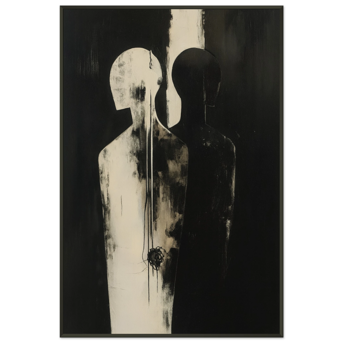 Black & White Silence – Metal Framed Poster - - Metal Framed Posters