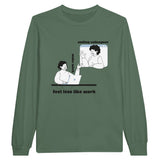 Comfort Fit Long-sleeve Shirt for Office Buddies - Military Green - Long Sleeves T-shirts