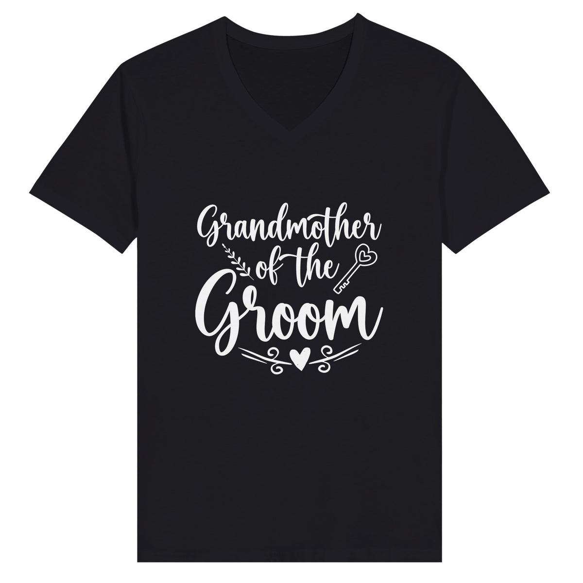 Grandmother's Pride - Wedding Day Apparel -V-Neck T-shirt - Dark Gray - T-shirts