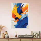 Color Rush – Abstract Wooden Framed Poster Gift - - Wooden Framed Posters