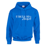 Big Hearted Warmth - Wear Your Kindness - Royal - Hoodies