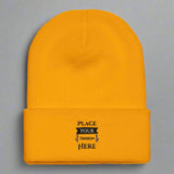 Personalize Your Winter Look with the Flexfit Cuffed Beanie - Gold - Beanies