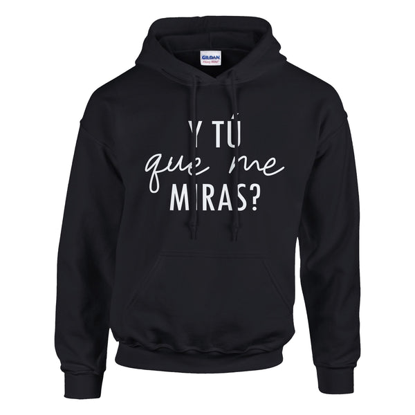 Gaze Upon Me - Bold Statement Cotton Wear - Black - Hoodies