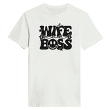 Leading with Love - Wife Boss Statement Apparel - White - Print Material