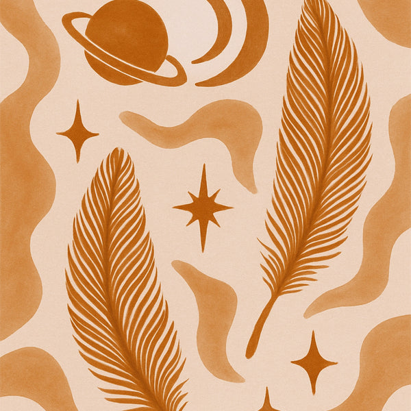 Celestial Drift - Wood and Metal Framed Poster - - Framed Posters