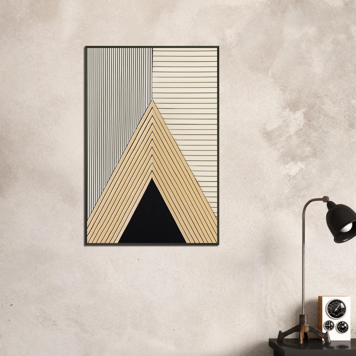 Abstract Lines Metal Frame Poster – Perfect Gift of Style - - Metal Framed Posters