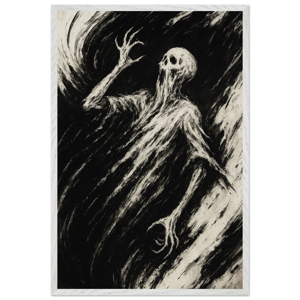 Haunting Shadows Wooden Poster – A Gothic Gift - Default Title - Wooden Framed Posters