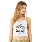 Brew Memories - Start Your Day Right with Our Coffee First Tank-Top - - Tank Tops