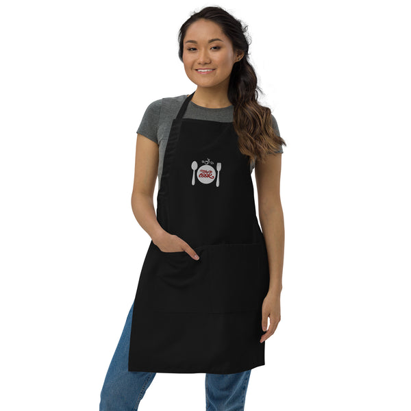 Embrace Culinary Creativity - Time to Cook Embroidered Apron - - Aprons