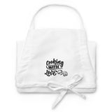 Cooking with Love - Artistic Embroidered Apron - - Aprons