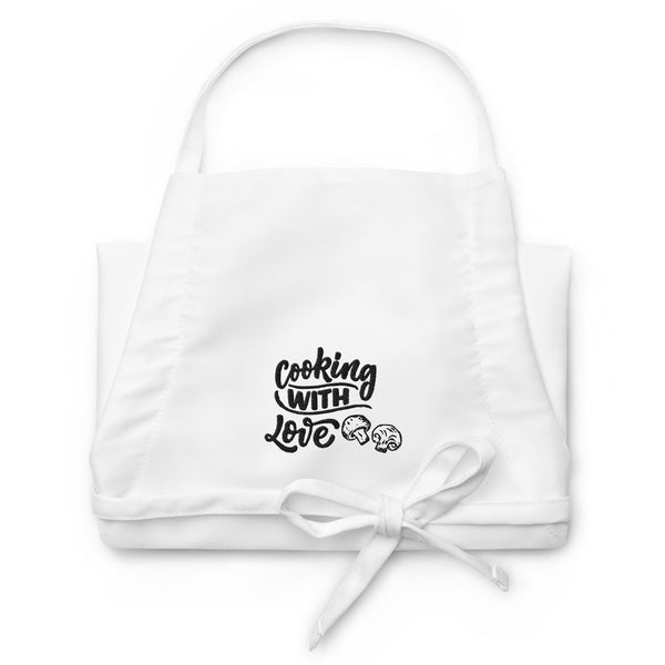 Cooking with Love - Artistic Embroidered Apron - - Aprons