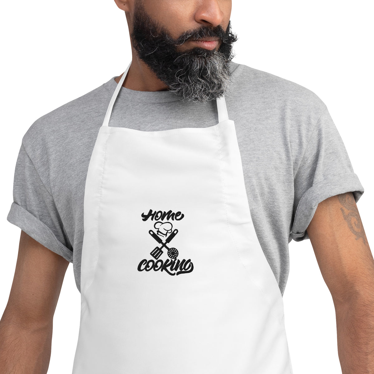 Elevate Your Cooking Experience - Home Cooking Embroidered Apron - - Aprons