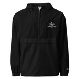 Every Hour Love - Embroidered Typography Champion Jacket - Black - Jackets