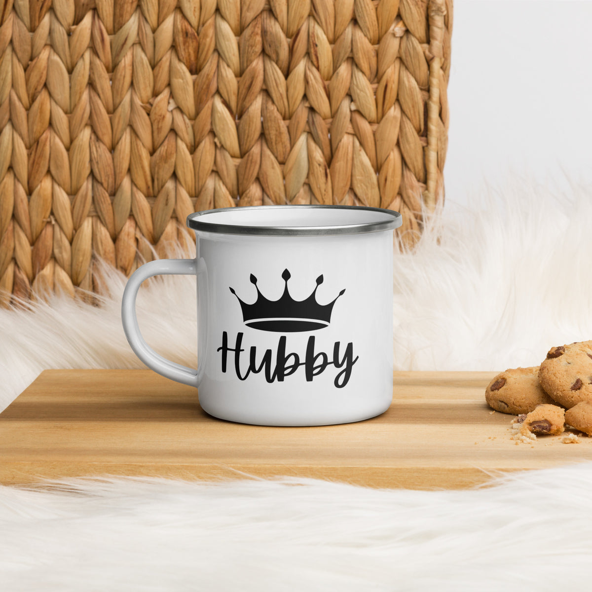 Hubby Crown Enamel Mug - Default Title - Mugs