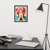 Hidden Emotions - Floral Expressions - 11″×14″ - Wooden Framed Posters