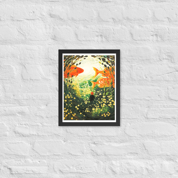 Underwater Dreams - Enchanted Fish - - Wooden Framed Posters