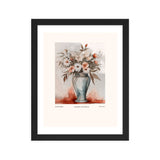 Neutral Beauty - Blossoms in Harmony - Black 11″×14″ - Framed Posters