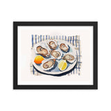 Taste of the Sea - Framed Coastal Art - Black 11″×14″ - Framed Posters