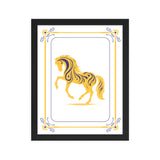 Golden Gallop - Majestic Horse Framed Poster - - Framed Posters