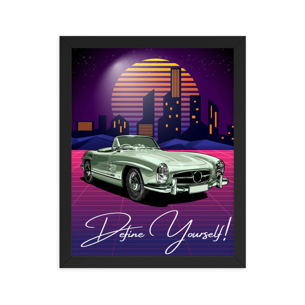 Timeless Drive - Define Yourself - - Wooden Framed Posters