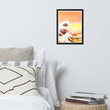 Sunset Waves - Capture the Serenity - 12″×16″ - Wooden Framed Posters